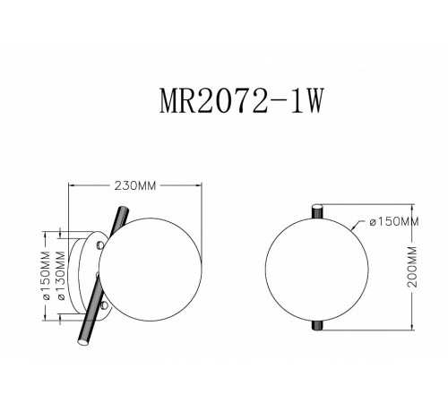 Бра Myfar Francis MR2072-1W