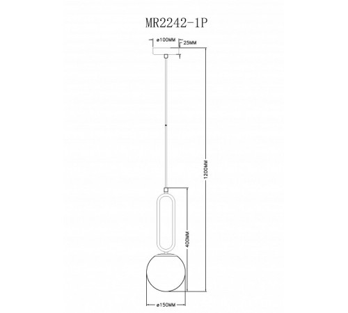 Подвесной светильник Myfar Pierre MR2242-1P