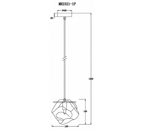 Подвесной светильник Myfar Stella MR2321-1P Подвесной светильник Myfar Stella MR2321-1P