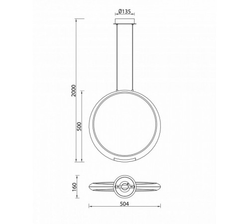 Подвесной светодиодный светильник Mantra Ring 6170 Подвесной светодиодный светильник Mantra Ring 6170