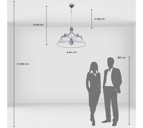 Подвесная люстра MW-Light Фелиция 347017405