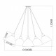 Подвесная люстра MW-Light Улыбка 365014505