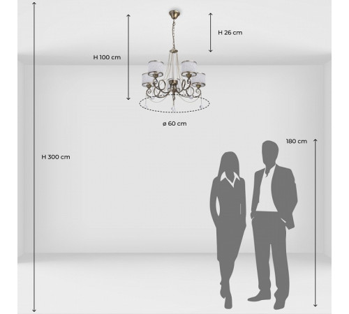 Подвесная люстра MW-Light Моника 11 372013405 Подвесная люстра MW-Light Моника 11 372013405