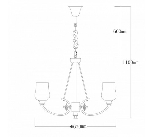 Подвесная люстра MW-Light Палермо 386017706