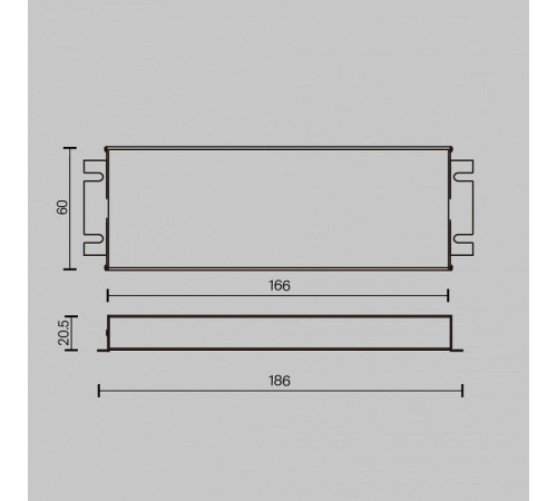 Источник напряжения Maytoni Triac 60Вт DC24В IP67 734001