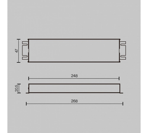 Источник напряжения Maytoni Triac 150Вт DC24В IP67 734003 Источник напряжения Maytoni Triac 150Вт DC24В IP67 734003