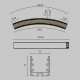 Радиусный профиль Maytoni Led strip ALM-3535R-B-D-45°-1.5M