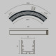 Радиусный профиль Maytoni Led strip ALM-3535R-B-D-90°-0.3M