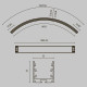 Радиусный профиль Maytoni Led strip ALM-3535R-B-D-90°-1.5M