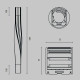 Радиусный профиль Maytoni Led strip ALM-3535R-B-TL-90°-0.4M
