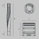 Радиусный профиль Maytoni Led strip ALM-3535R-B-TR-90°-0.4M