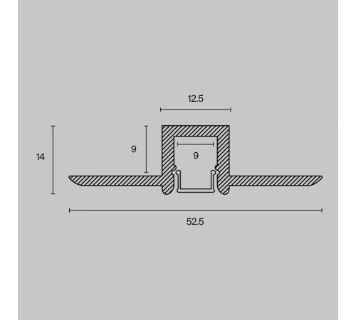 Алюминиевый профиль Maytoni Led strip ALM-5313A-S-2M Алюминиевый профиль Maytoni Led strip ALM-5313A-S-2M