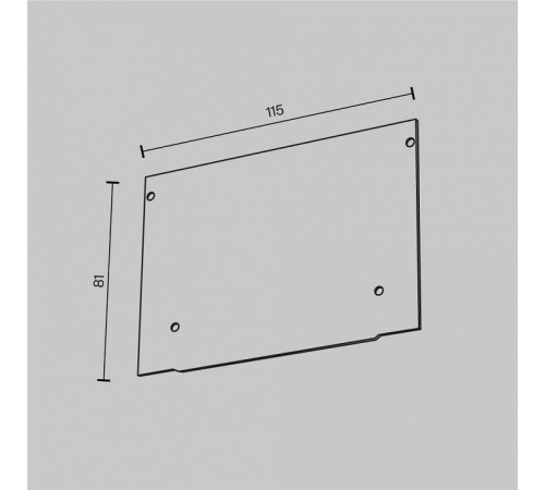 Заглушка декоративная для профиля ALM-11681-PL-W-2M (2 шт.) Maytoni ALM013EC-PL-W