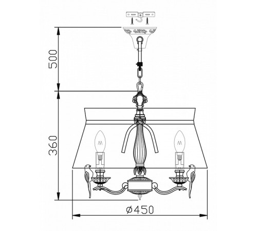 Подвесная люстра Maytoni Bird ARM013-33-W Подвесная люстра Maytoni Bird ARM013-33-W