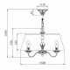 Подвесная люстра Maytoni Bouquet ARM023-PL-03-S