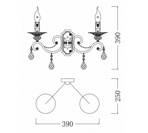 Бра Maytoni Grace ARM247-02-G