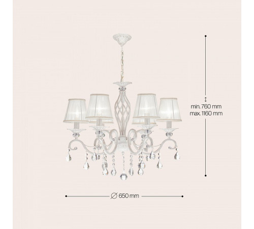 Подвесная люстра Maytoni Grace ARM247-06-G Подвесная люстра Maytoni Grace ARM247-06-G