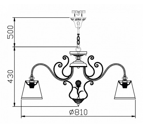 Подвесная люстра Maytoni Vintage ARM420-08-R Подвесная люстра Maytoni Vintage ARM420-08-R
