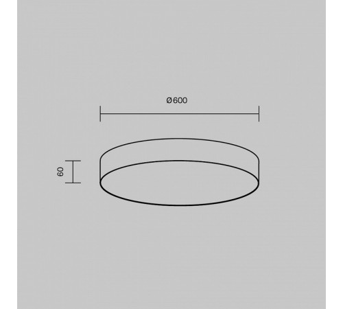 Потолочный светодиодный светильник Maytoni Technical Ceiling Zon C032CL-90W3K-RD-MG