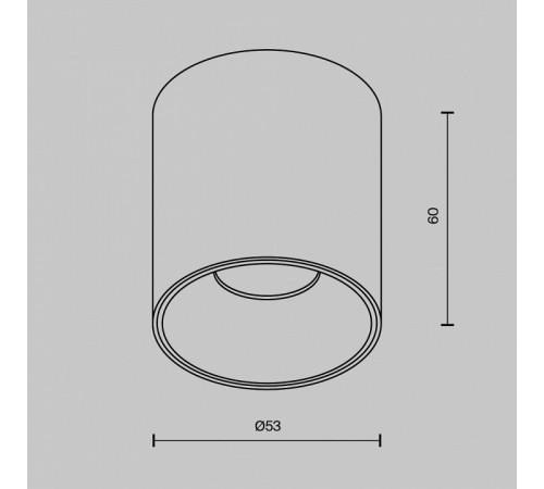 Накладной светильник Maytoni Alfa LED C064CL-5W2.7K-RD-B