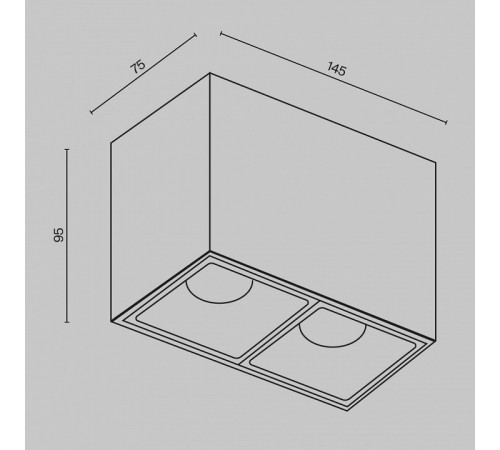Накладной светильник Maytoni Alfa LED C065CL-02-L12W4K-B