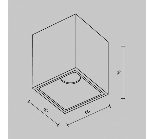 Накладной светильник Maytoni Alfa led C065CL-8W2.7K-SQ-B Накладной светильник Maytoni Alfa led C065CL-8W2.7K-SQ-B