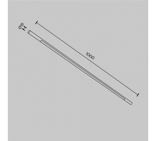 Трековый светильник Maytoni Basis C100CL-L1000-24W3-6K-BS Трековый светильник Maytoni Basis C100CL-L1000-24W3-6K-BS