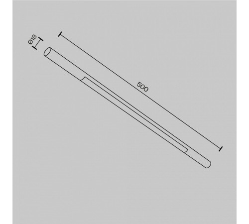 Трековый светильник Maytoni Basis C100CL-L500-12W3-6K-BS