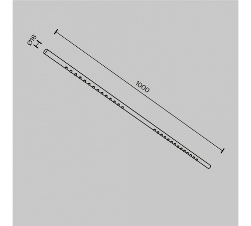 Трековый светильник Maytoni Points C101CL-L1000-24W3-6K-B Трековый светильник Maytoni Points C101CL-L1000-24W3-6K-B