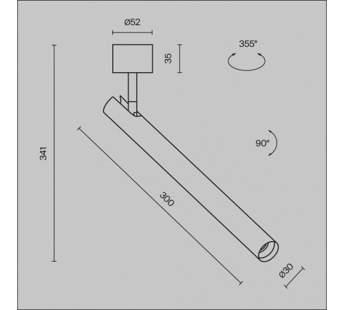 Потолочный светильник Maytoni Technical Ceiling Focus T C141CL-L300-6W3K-B Потолочный светильник Maytoni Technical Ceiling Focus T C141CL-L300-6W3K-B