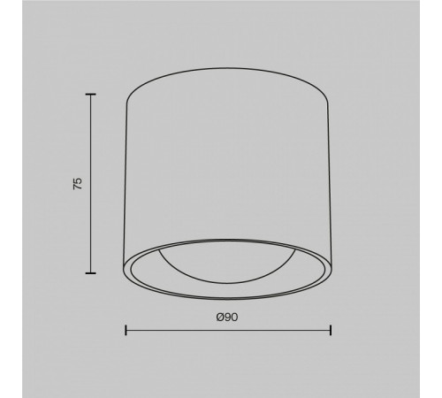 Накладной светильник Maytoni Lens C217CL-15W3K-B Накладной светильник Maytoni Lens C217CL-15W3K-B