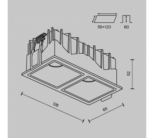 Встраиваемый светильник Maytoni Alfa LED DL043-02-10W4K-SQ-W-1 Встраиваемый светильник Maytoni Alfa LED DL043-02-10W4K-SQ-W-1