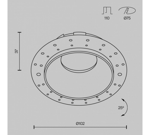 Встраиваемый светильник Maytoni Technical Share DL051-U-2WB Встраиваемый светильник Maytoni Technical Share DL051-U-2WB