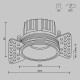Встраиваемый светильник Maytoni Round DL058-12W2.7K-TRS-B