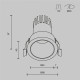 Встраиваемый светильник Maytoni Dip DL116-10W-2.7K-W