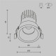 Встраиваемый светильник Maytoni Dip DL117-15W-4K-B