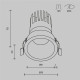 Встраиваемый светильник Maytoni Dip DL118-15W-4K-B
