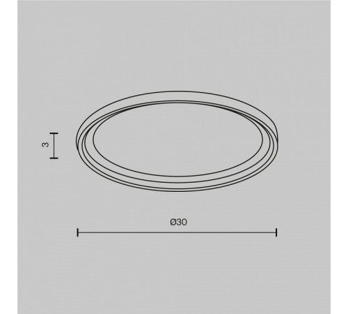 Кольцо для встраиваемого светильника Maytoni Downlight DLA110-B