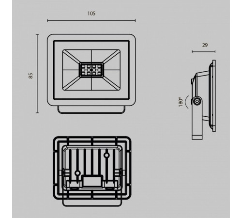 Прожектор Maytoni Flood FL001-L10B6K Прожектор Maytoni Flood FL001-L10B6K