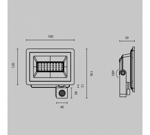 Прожектор Maytoni Flood FL001-L30B4KSR Прожектор Maytoni Flood FL001-L30B4KSR