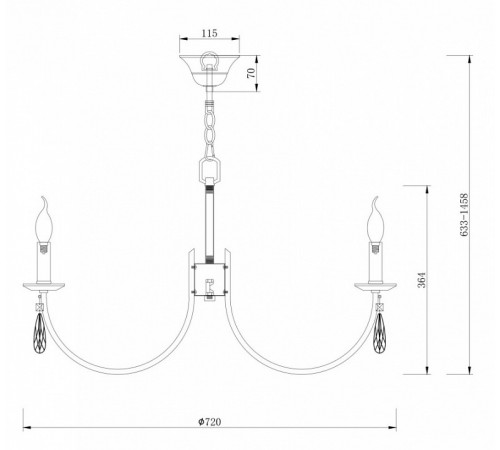Подвесная люстра Freya Forte FR1006PL-08N Подвесная люстра Freya Forte FR1006PL-08N