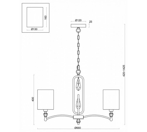 Подвесная люстра Freya Riverside FR1007PL-05N Подвесная люстра Freya Riverside FR1007PL-05N
