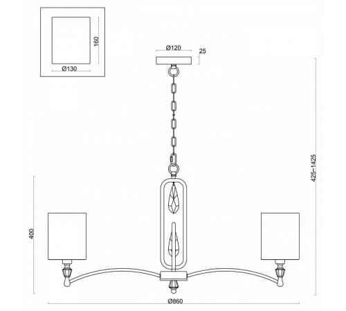 Подвесная люстра Freya Riverside FR1007PL-08N Подвесная люстра Freya Riverside FR1007PL-08N
