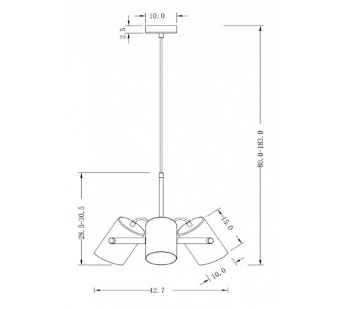 Подвесной светильник Freya Elori FR4004PL-03WB