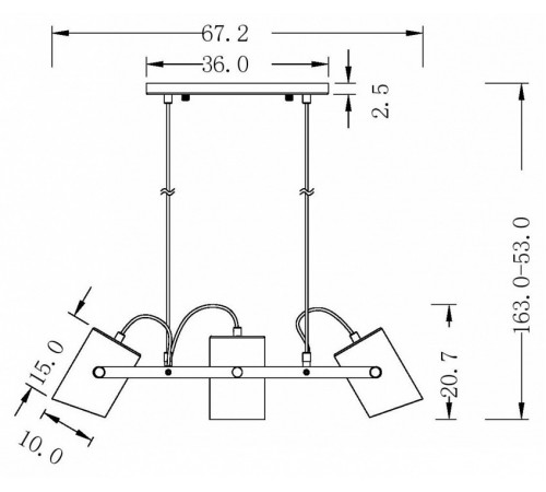 Подвесной светильник Freya Elori FR4005PL-03WB Подвесной светильник Freya Elori FR4005PL-03WB