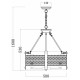 Подвесная люстра Freya Vittoria FR4561-PL-05-B