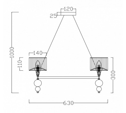 Подвесная люстра Freya Lauren FR5093PL-05CH Подвесная люстра Freya Lauren FR5093PL-05CH