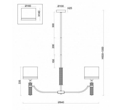 Люстра на штанге Freya Albero FR5108PL-07N Люстра на штанге Freya Albero FR5108PL-07N