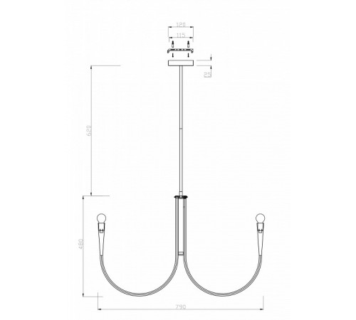 Люстра на штанге Freya Branches FR5253PL-08N Люстра на штанге Freya Branches FR5253PL-08N