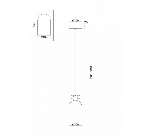 Подвесной светильник Freya Pitch FR5365PL-01CH